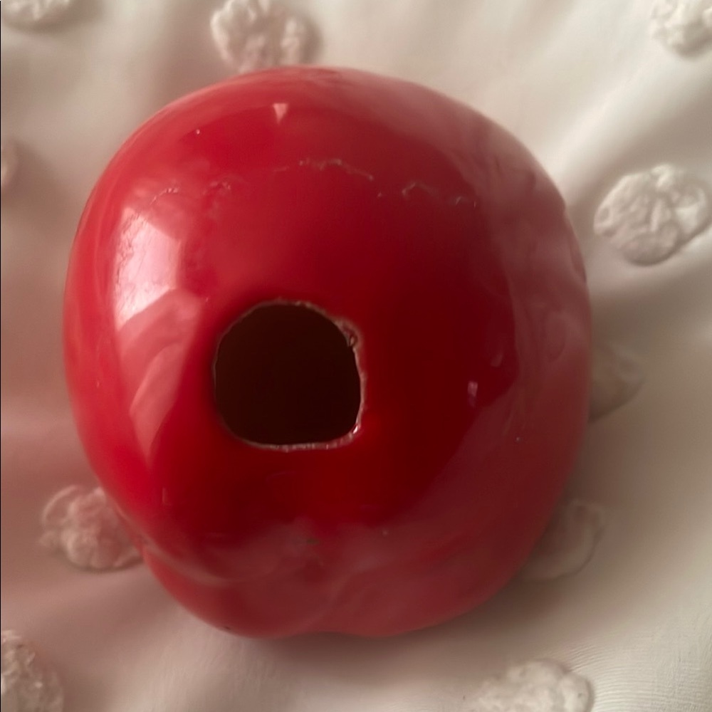 Red Ceramic Apple Home Accent - Picture 2 of 2